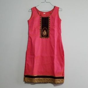 Pink and purple patiyala dress